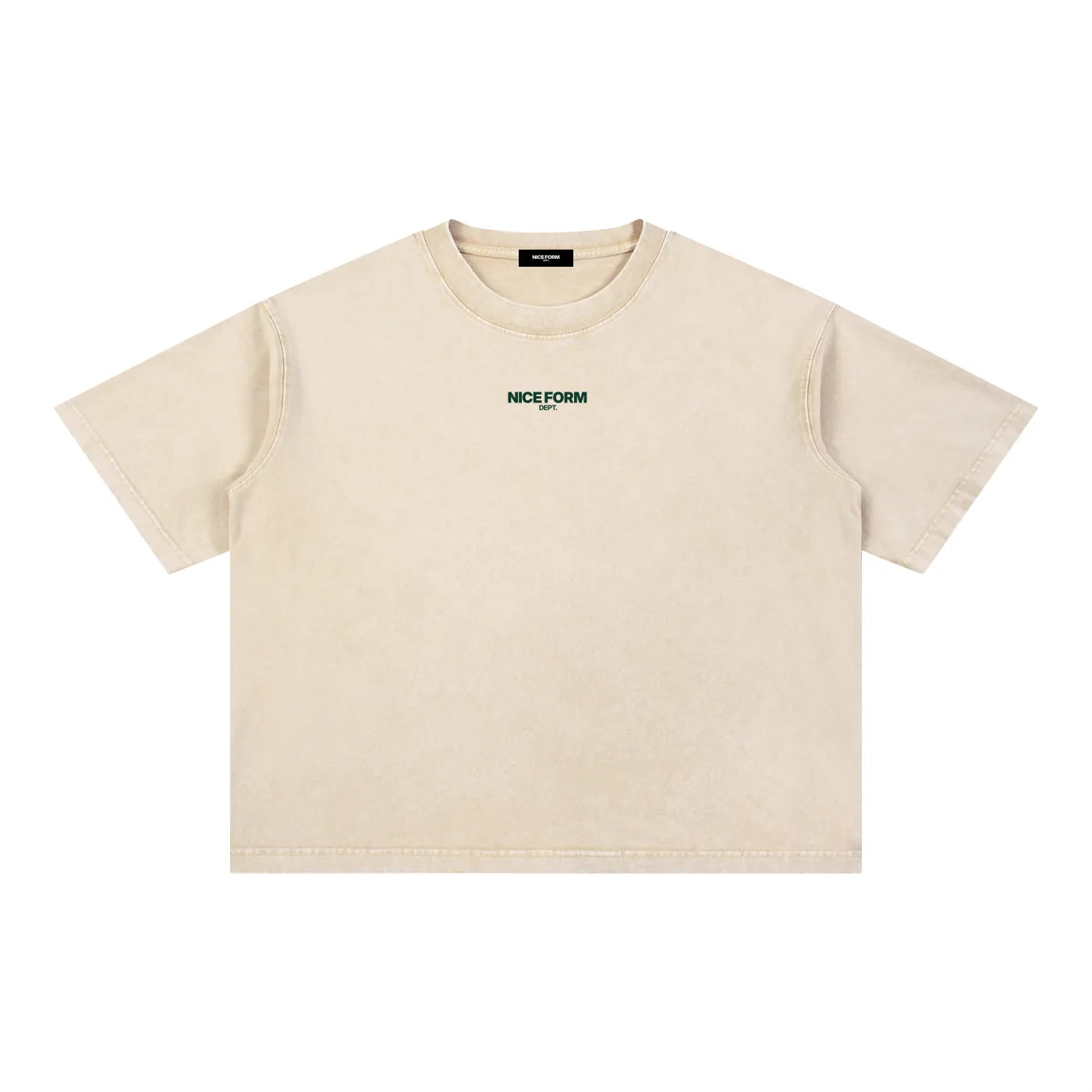 Nice Mineral Wash Boxy Cotton Tee