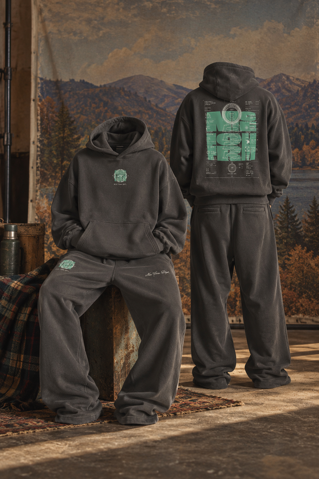 Micrograph Fleece Hoodie