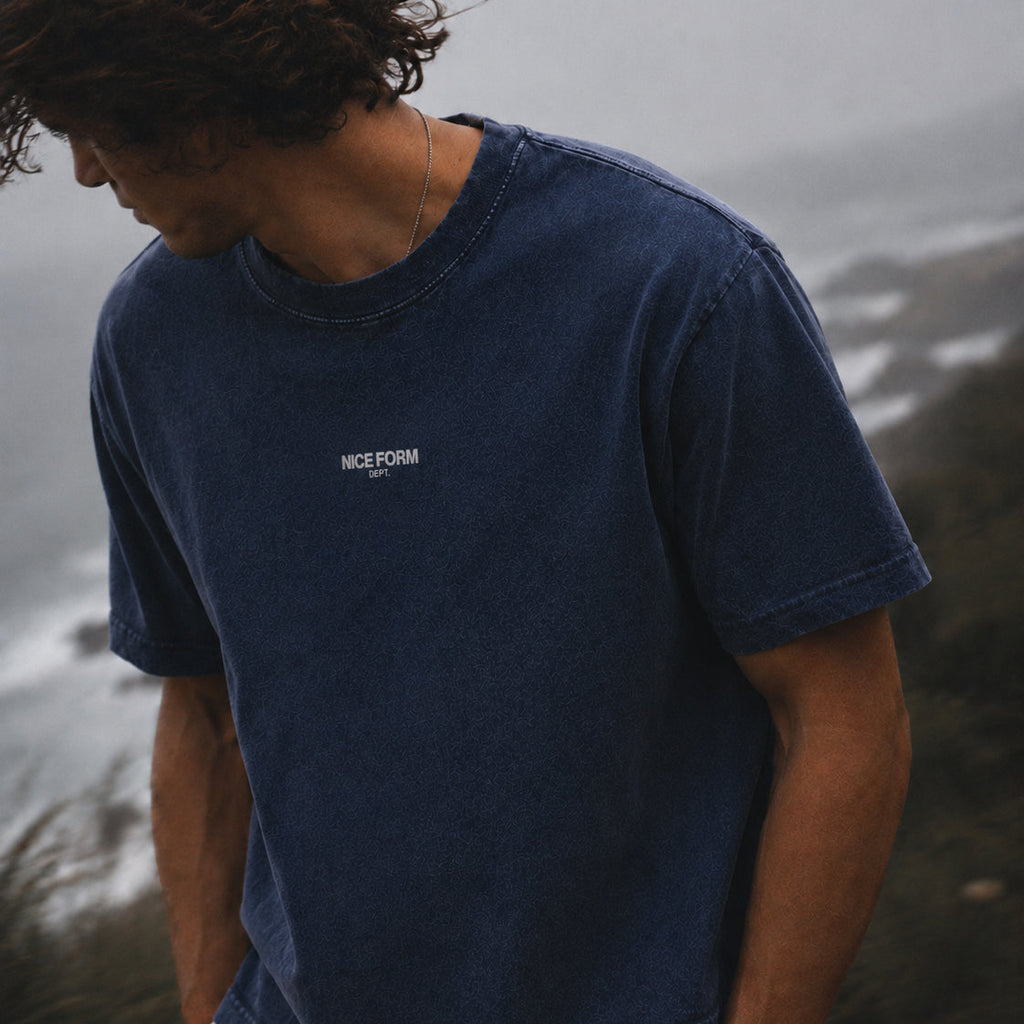 Nice Mineral Wash Boxy Cotton Tee
