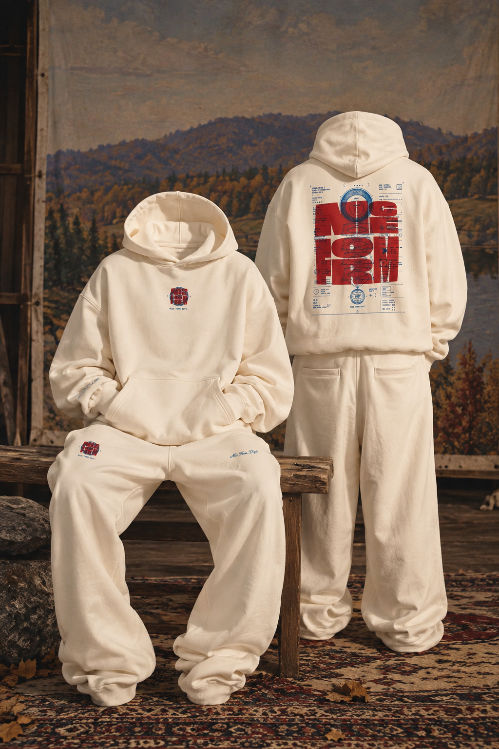 Micrograph Fleece Hoodie