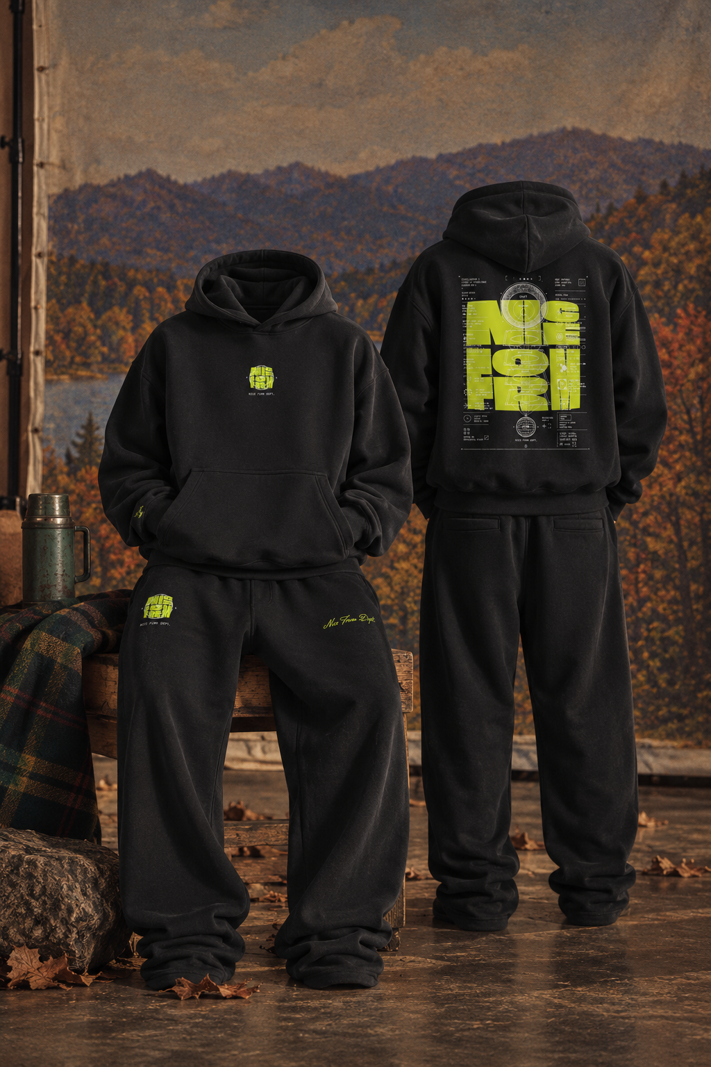 Micrograph Fleece Hoodie