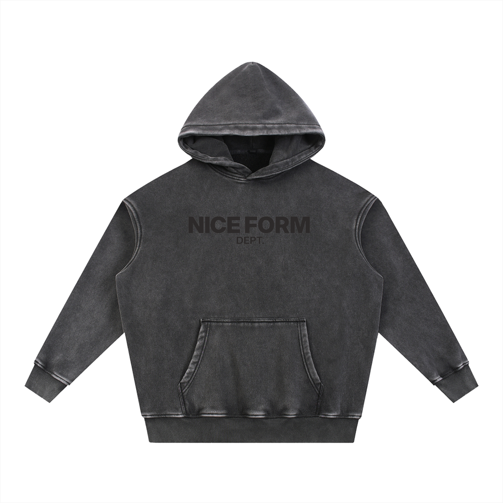 Nice Snow Wash Oversize Hoodie