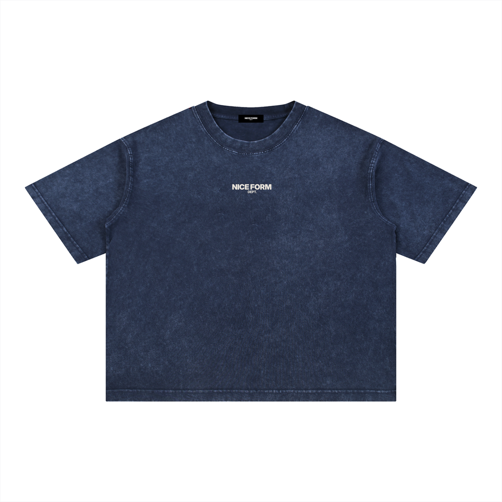 Nice Mineral Wash Boxy Cotton Tee