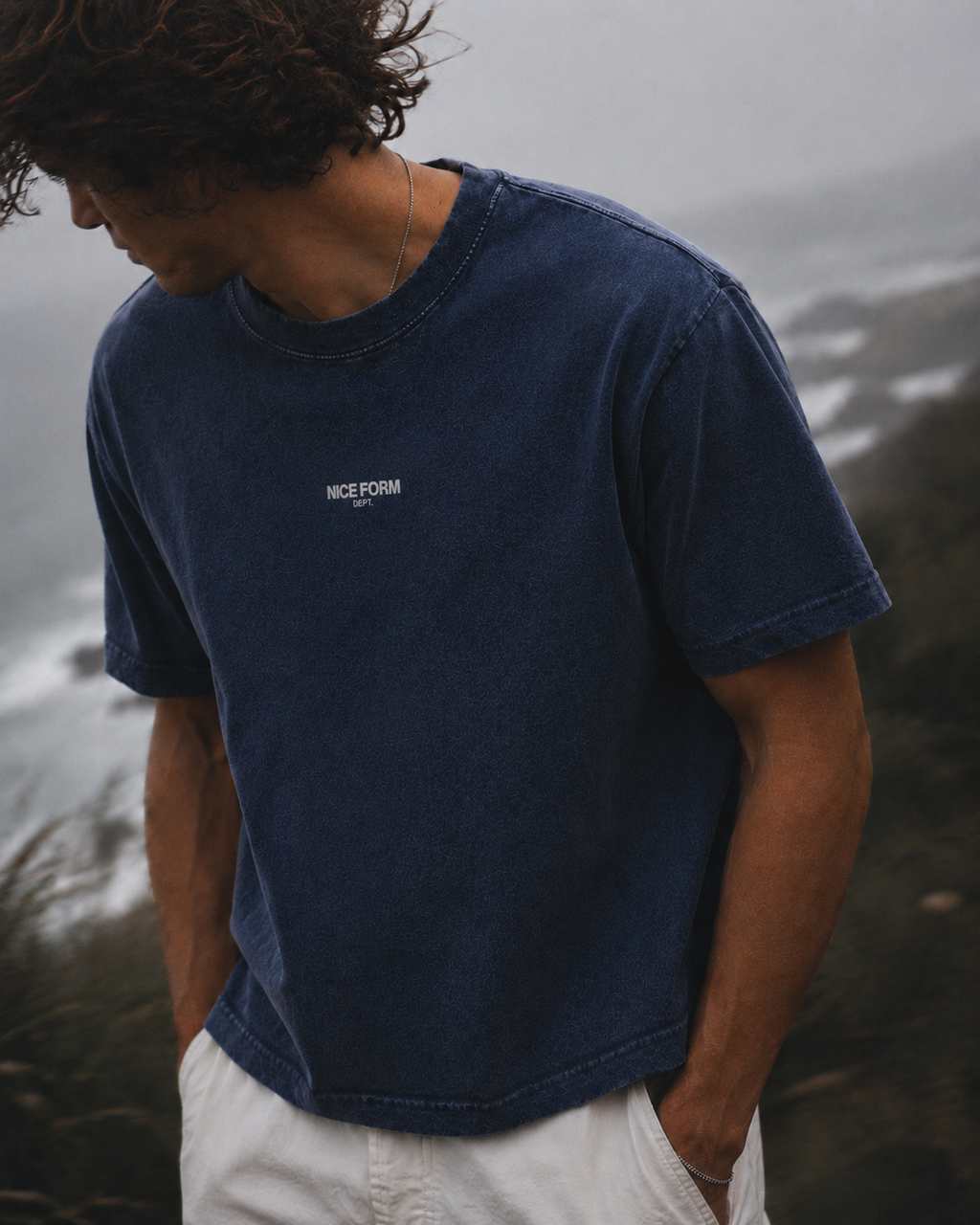 Nice Mineral Wash Boxy Cotton Tee