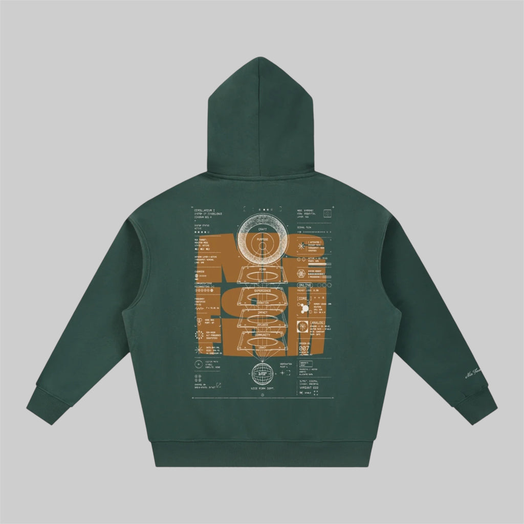 Micrograph Fleece Hoodie