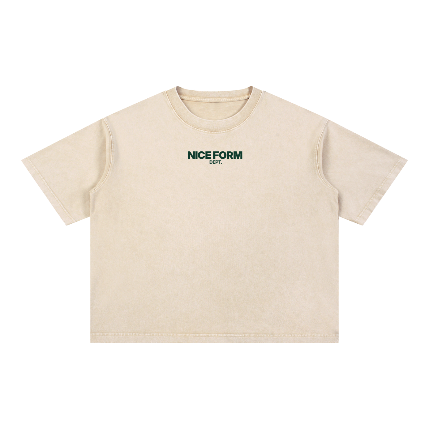 Nice Mineral Wash Boxy Cotton T-Shirt
