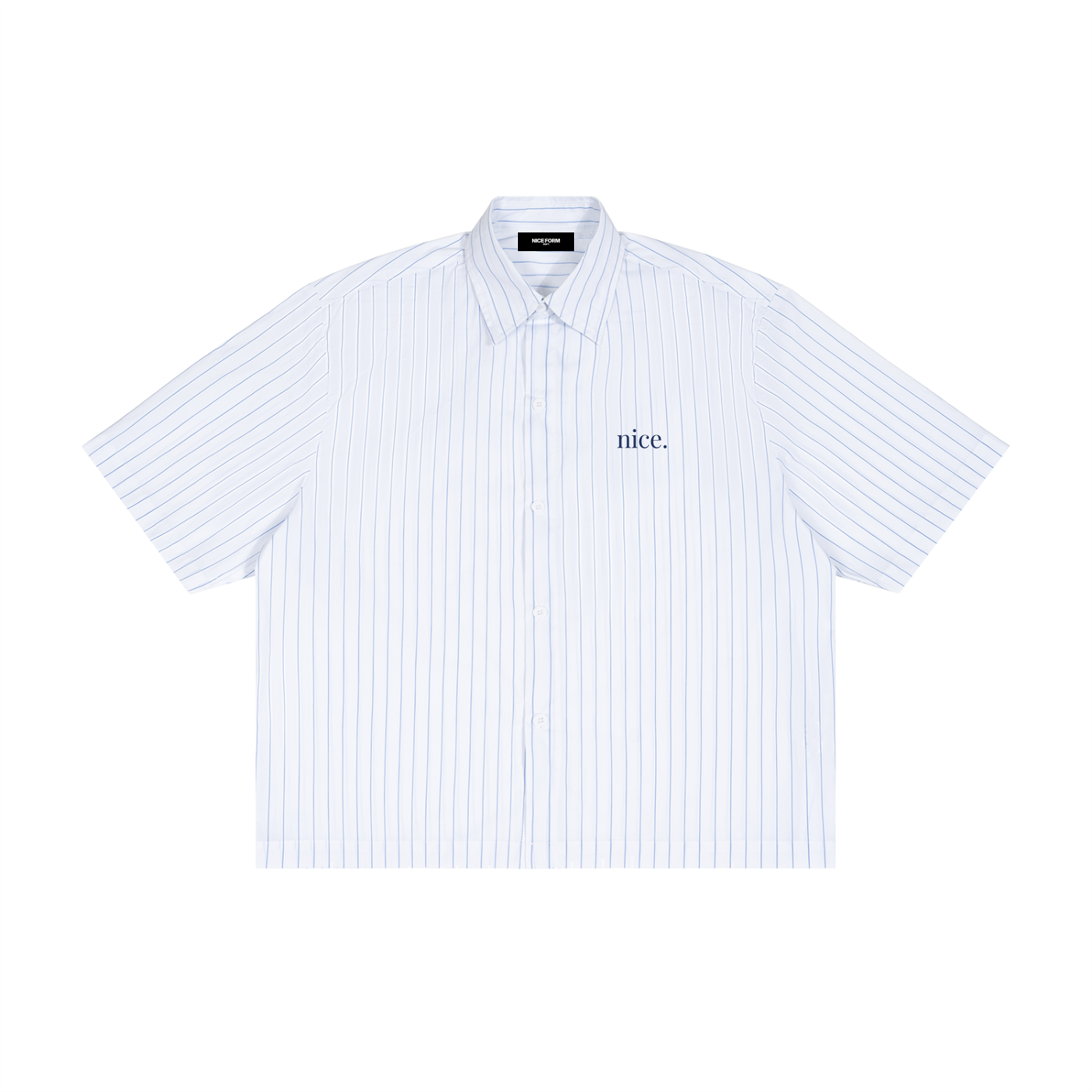 Nice Striped Boxy Button-Up