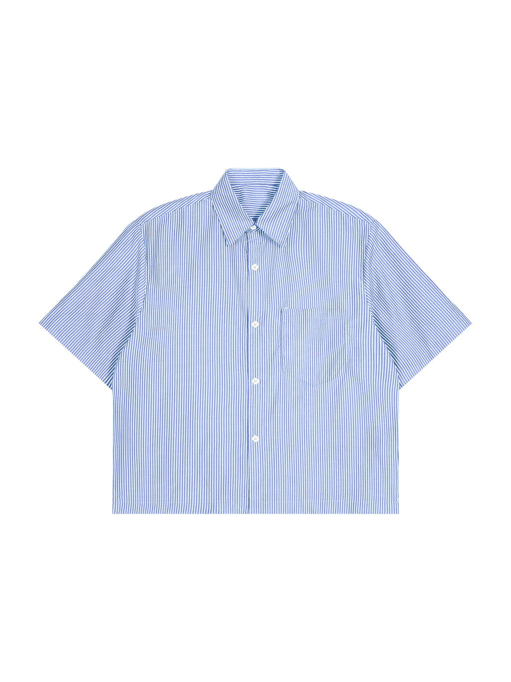 Nice Striped Boxy Pocket Button-Up