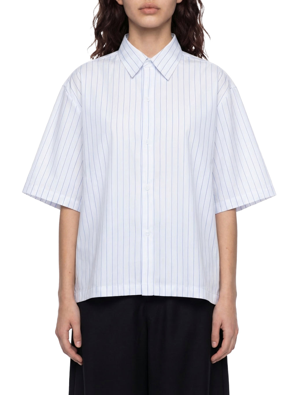 Nice Striped Boxy Button-Up