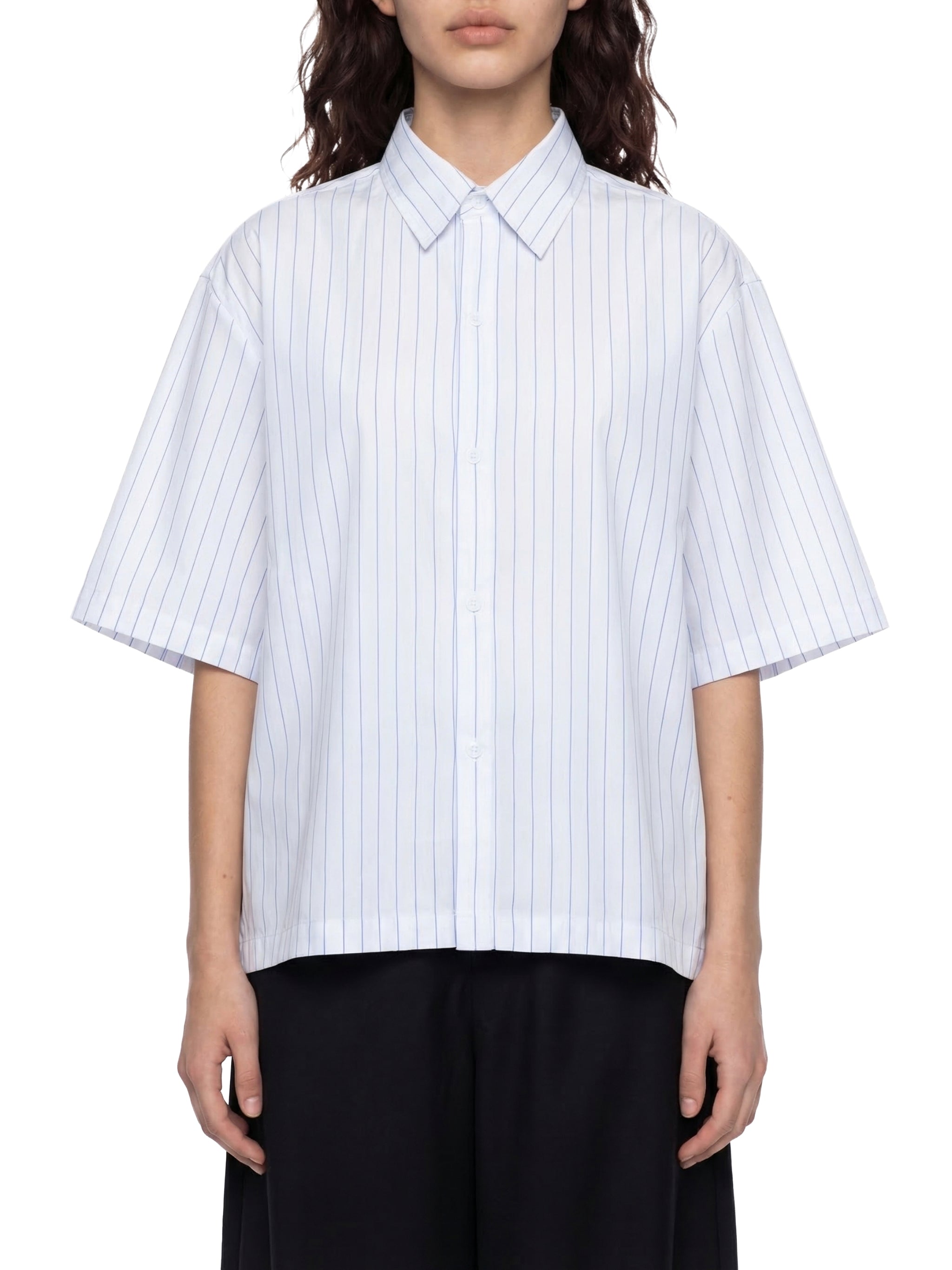 Nice Striped Boxy Button-Up