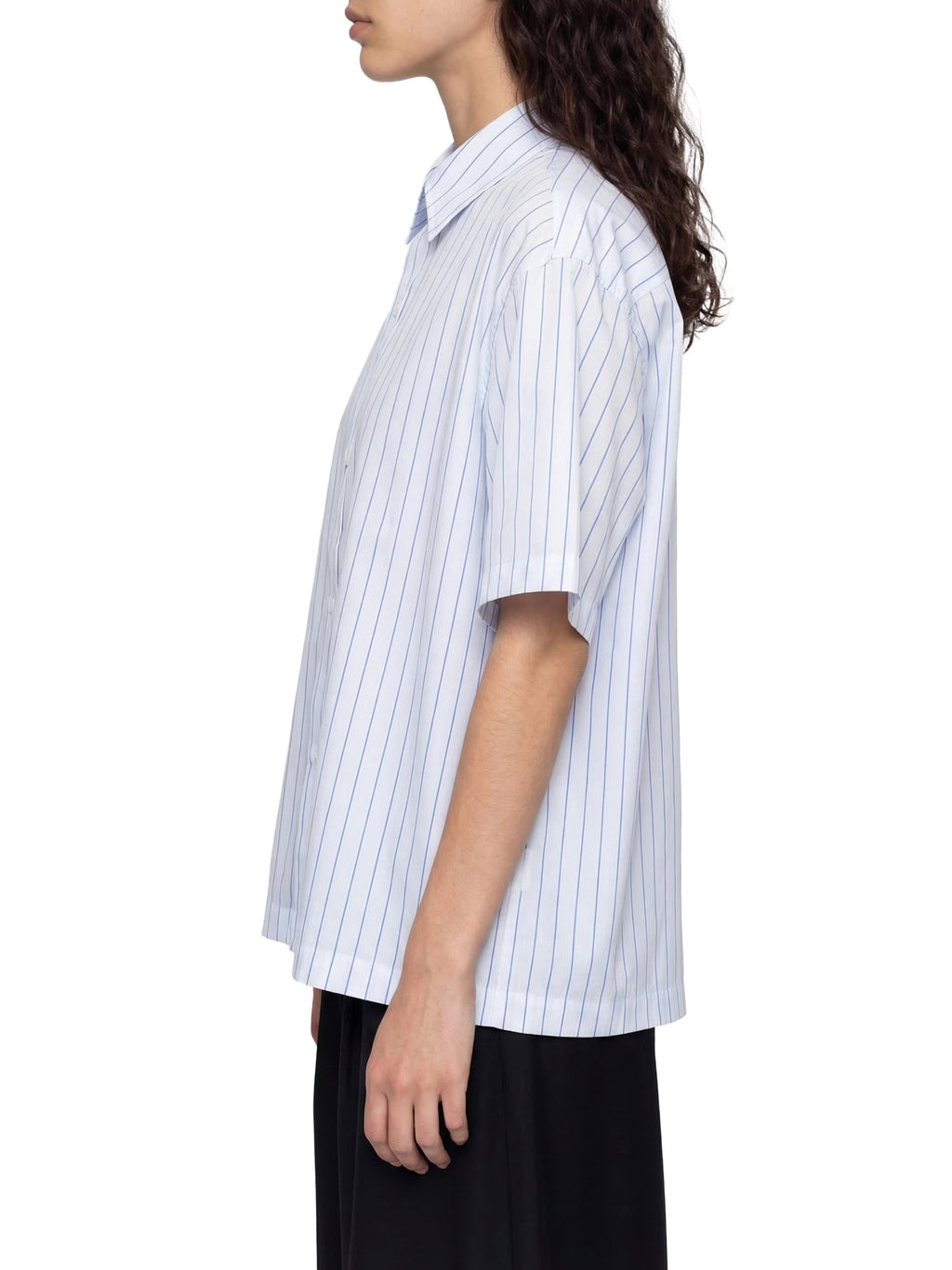 Nice Striped Boxy Button-Up