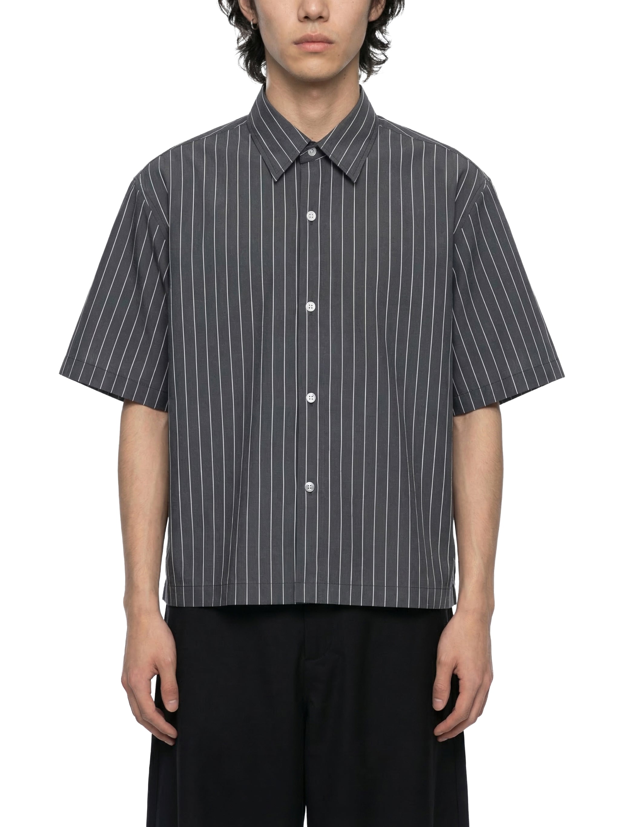 Nice Striped Boxy Button-Up